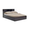 123 000217 Double bed with storage space Zamblene pakoworld beige fabric 160x200cmIndoor furniture > Beds