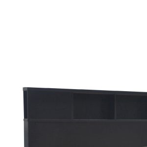 123 000217 2 OLYMPUS pakoworld double bed in wenge color 140x200cmIndoor furniture > Beds