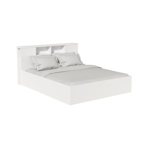 123 000218 10 OLYMPUS pakoworld double bed in white color 140x200cmIndoor furniture > Beds
