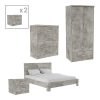 123 000221 12 Student bedroom furniture package OLYMPUS A pakoworld set of 4 pieces in antique anthracite shadeStudent Offers