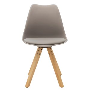 127 000011 3 3 Chair Caron pakoworld PP grey-natural legIndoor furniture > Chairs