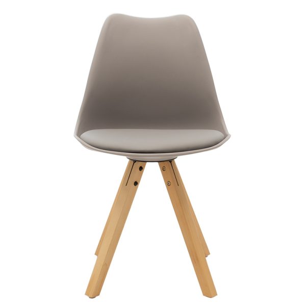 127 000011 3 3 Chair Caron pakoworld PP grey-natural legIndoor furniture > Chairs