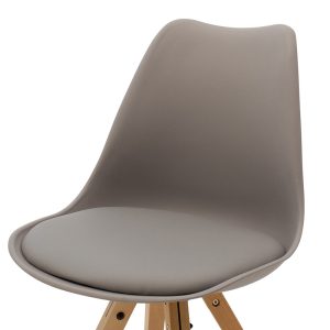 127 000011 4 3 Chair Caron pakoworld PP grey-natural legIndoor furniture > Chairs
