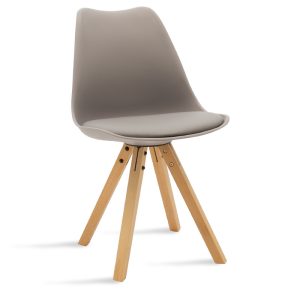 127 000011 6 Chair Caron pakoworld PP grey-natural legIndoor furniture > Chairs