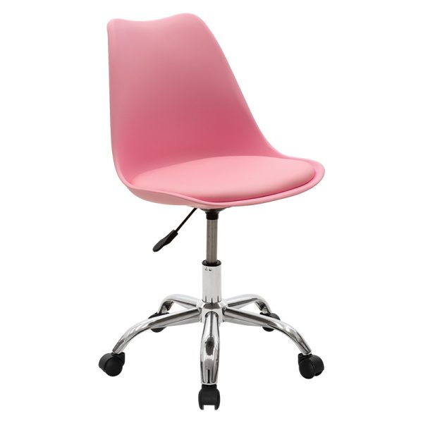 127 000025 9 Office chair Gaston II pakoworld pp- pu in pink colorOffice furniture > Labor office chairs
