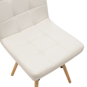 127 000030 4 6 Chair Cian II pakoworld PU white-oak legIndoor furniture > Chairs