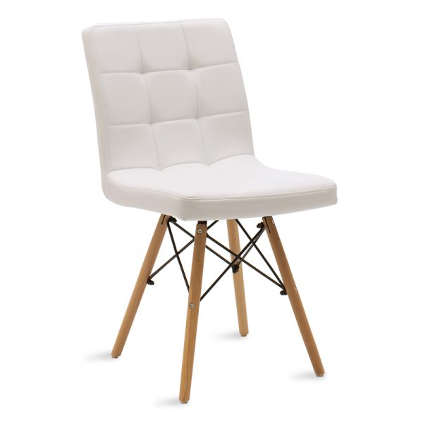 127 000030 9 Chair Cian II pakoworld PU white-oak legIndoor furniture > Chairs