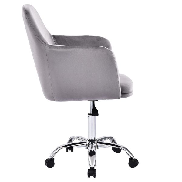 127 000033 2 3 Office chair Xever pakoworld velvet greyOffice furniture > Labor office chairs