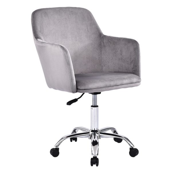 127 000033 6 Office chair Xever pakoworld velvet greyOffice furniture > Labor office chairs