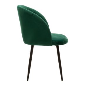 127 000056 2 3 Armchair Oasis pakoworld velvet dark green - black legsIndoor furniture > Armchairs