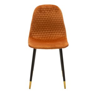 127 000063 3 2 Chair Sila pakoworld velvet tile-legs black-goldSPRING OFFERS