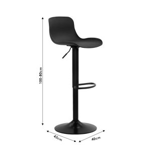 127 000088 2 3 Bar stool Walden pakoworld PP whiteIndoor furniture > Bar stools