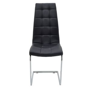 127 000106 3 8 Chair Darrell pakoworld pu black - metal chrome 42x49x106cmIndoor furniture > Chairs