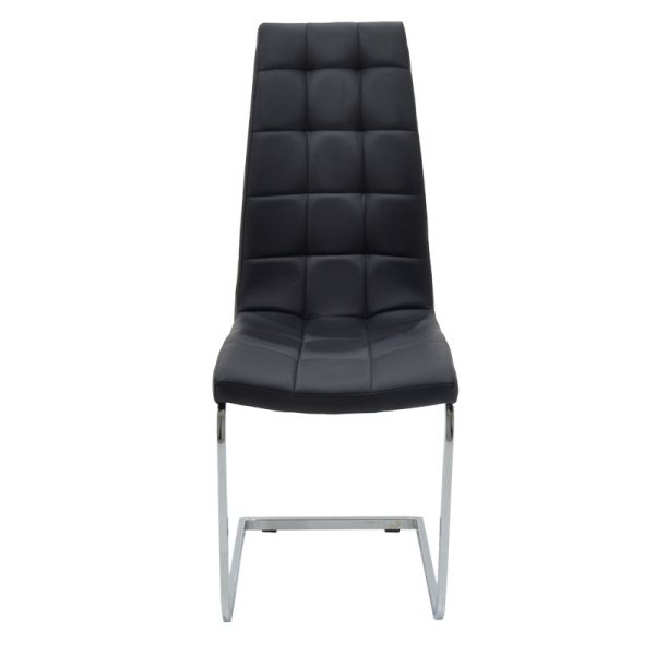 127 000106 3 8 Chair Darrell pakoworld pu black - metal chrome 42x49x106cmIndoor furniture > Chairs