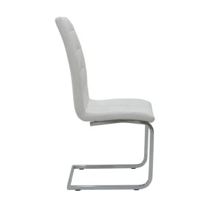 127 000107 2 8 Chair Darrell pakoworld pu white-metal chrome 42x49x106cmIndoor furniture > Chairs