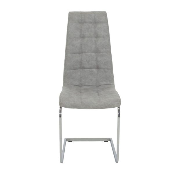 127 000108 3 5 Chair Darrell pakoworld antique gkey pu-metal chrome 42x49x106cmIndoor furniture > Chairs