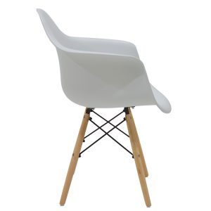 127 000125 2 2 Propylene armchair Julita pakoworld white - oakIndoor furniture > Armchairs