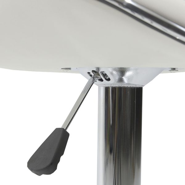 127 000151 4 6 Bar stool Enzo pakoworld folding white pu-chrome metal 45x44x87cmIndoor furniture > Bar stools