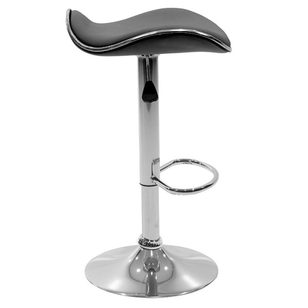 127 000152 2 3 Bar stool Enzo pakoworld folding black pu-metal chrome 45x44x87cmIndoor furniture > Bar stools