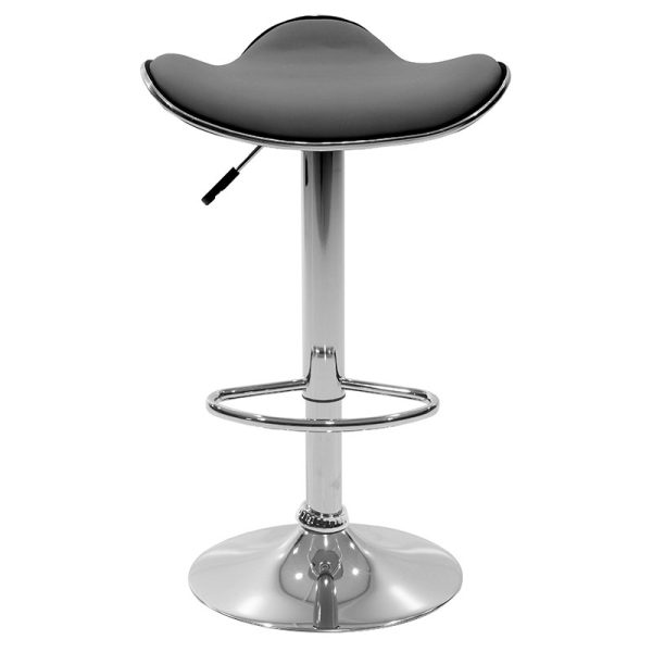 127 000152 3 3 Bar stool Enzo pakoworld folding black pu-metal chrome 45x44x87cmIndoor furniture > Bar stools