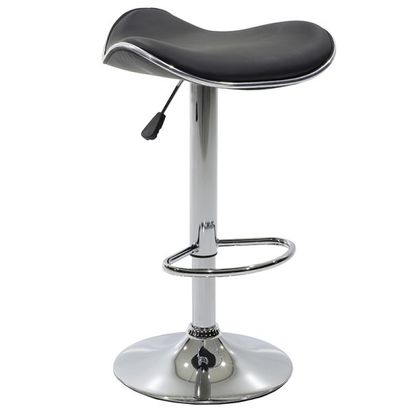 127 000152 6 Bar stool Enzo pakoworld folding black pu-metal chrome 45x44x87cmIndoor furniture > Bar stools