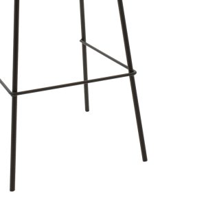 127 000153 2 3 Bar stool Faith pakoworld antique anthracite pu-black metal 50x54x104cmIndoor furniture > Bar stools
