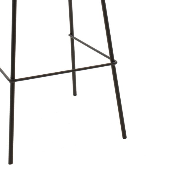 127 000153 2 3 Bar stool Faith pakoworld antique anthracite pu-black metal 50x54x104cmIndoor furniture > Bar stools
