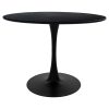 127 000166 9 Dining table Jonal pakoworldwith MDF surface in walnut- black metal legs 180x90x76 cmIndoor furniture > Dining Tables