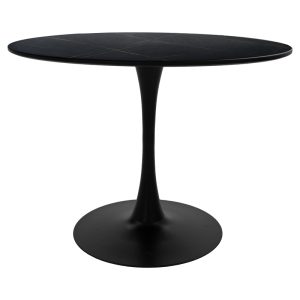 127 000175 3 4 Dining table Balou I-Caron A set of 5 pakoworld MDF and pp in black-natural shade Φ120x75cmIndoor furniture > Dinning sets
