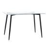 127 000181 8 Chair Alkia pakoworld in cream velvet with black metal leg 60x57x68cmIndoor furniture > Chairs
