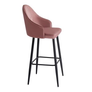 127 000185 3 6 Bar stool Velva pakoworld velvet in rotten apple color 46x45x113cmIndoor furniture > Bar stools