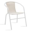 130 000006 6 Obbi pakoworld armchair metal-pe in brown color 54x56x73cmOutdoor furniture > Garden armchairs