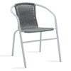 130 000007 10 Obbi pakoworld metal-pe chair in white color 54x56x73cmOutdoor furniture > Garden armchairs