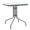 130 000033 17 Chair Tade pakoworld metal in dark gray color 54x62x74cmOutdoor furniture > Garden armchairs