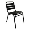 130 000057 11 Τable Naoki pakoworld metal black-pe natural-glass 100x45x46cmOutdoor furniture > Garden dining sets