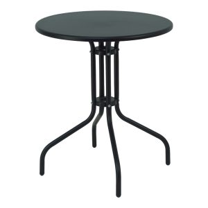 130 000059 13 Table Vergo pakoworld black metal D60x70cmOutdoor furniture > Garden dining sets