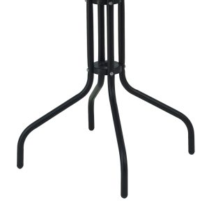 130 000059 2 11 Table Vergo pakoworld black metal D60x70cmOutdoor furniture > Garden dining sets