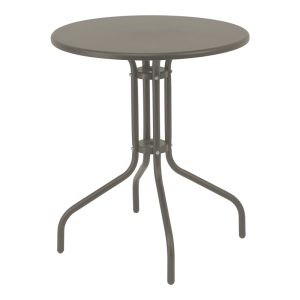 130 000061 9 Table Vergo pakoworld champagne metal D60x70cmOutdoor furniture > Garden dining sets
