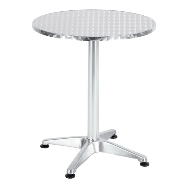 130 000063 6 Table Lazo pakoworld chrome aluminium D60x70cmSPRING OFFERS