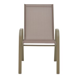130 000091 3 5 Armchair Calan pakoworld metal champagne 55x75x90cmOutdoor furniture > Garden armchairs