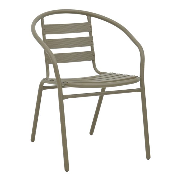 130 000092 10 Chair Tade pakoworld metal in champagne color 54x62x74cmOutdoor furniture > Garden armchairs