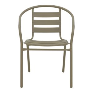 130 000092 3 7 Chair Tade pakoworld metal in champagne color 54x62x74cmOutdoor furniture > Garden armchairs