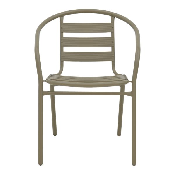 130 000092 3 7 Chair Tade pakoworld metal in champagne color 54x62x74cmOutdoor furniture > Garden armchairs