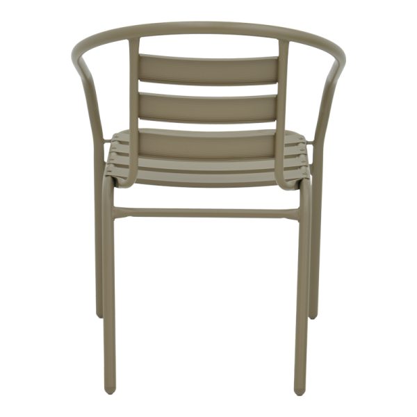 130 000092 4 7 Chair Tade pakoworld metal in champagne color 54x62x74cmOutdoor furniture > Garden armchairs
