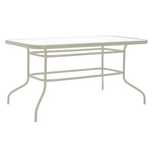 130 000093 6 Valor pakoworld table metal champagne-glass 110x60x70cmOutdoor furniture > Garden dining sets