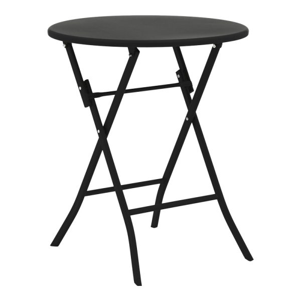 130 000111 12 Table Albero pakoworld dark grey color metal D60x70cmOutdoor furniture > Garden dining sets