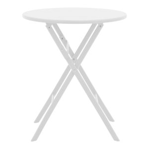 130 000112 2 5 Table Albero pakoworld white color metal D60x70cmOutdoor furniture > Garden dining sets