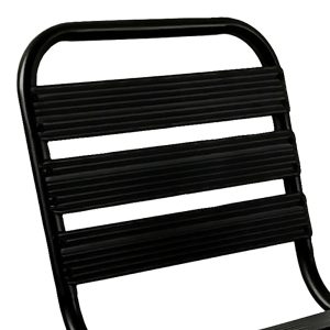 130 000117 2 4 Dining table Sussie- Watson pakoworld set of 3 pieces metal black-glass Φ60x70cmOutdoor furniture > Garden food table