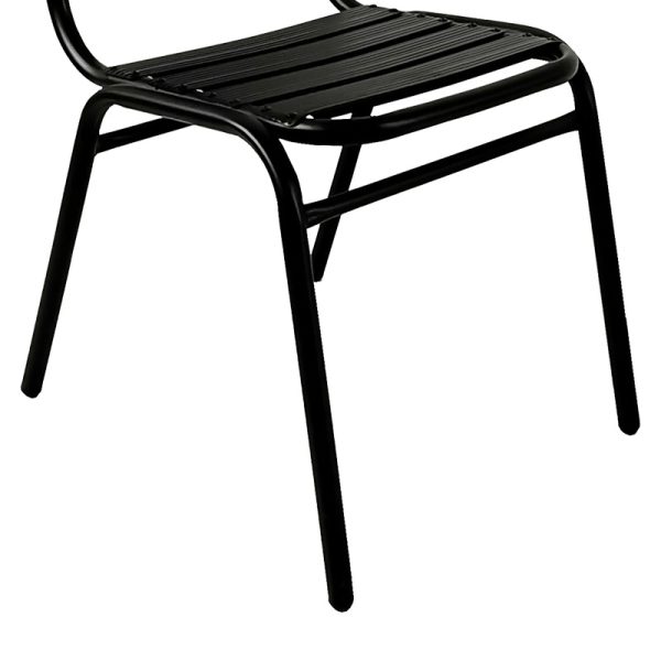 130 000117 3 4 Dining table Sussie- Watson pakoworld set of 3 pieces metal black-glass Φ60x70cmOutdoor furniture > Garden food table