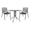 130 000118 7 Kompa pakoworld director's chair, solid beech wood, walnut - Nexus grey fabricOutdoor furniture > Garden armchairs